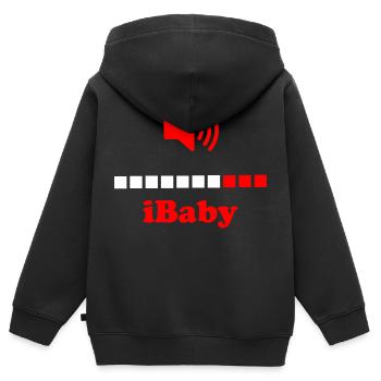 Schwangerschaft Babyparty Babyshower Boy Girl - Kinder Premium Organic Zip Hoodie - Schwarz - Hinten - AI Model Kid Male (0cm)