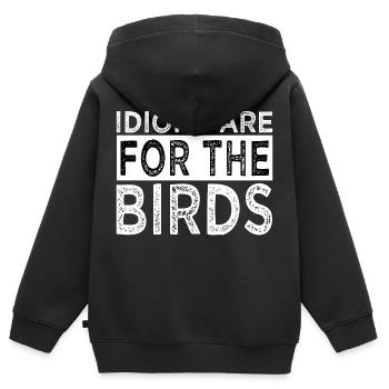 quote chassis funny sayings funny quote statement - Kinder Premium Organic Zip Hoodie - Schwarz - Hinten - AI Model Kid Male (0cm)