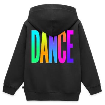 Dance - Kinder Premium Organic Zip Hoodie - Schwarz - Hinten - AI Model Kid Male (0cm)