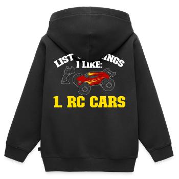 RC Car Remote Control Car - Kids Premium Organic Zip-up Hoodie - black - Back - AI Model Kid Male (0cm)