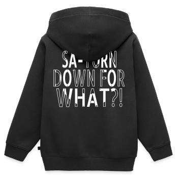 birthday present idea funny quote space ship - Kids Premium Organic Zip-up Hoodie - black - Back - AI Model Kid Male (0cm)