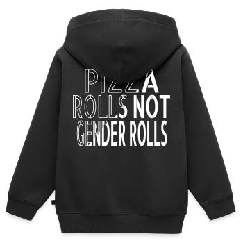 antiracism cats love support your local woman - Kids Premium Organic Zip-up Hoodie - black - Back - AI Model Kid Male (0cm)