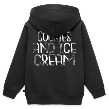 Noël Meilleur Chef T-shirts Cool Appetite - Sweat Premium à capuche zippé enfant bio - noir - Dos - AI Model Kid Male (0cm)
