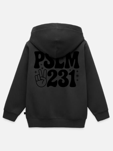 Jesus Faith God Christian Religion - Kids Premium Organic Zip-up Hoodie - black