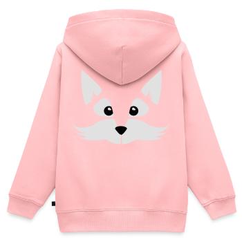 child - baby - comic - Fox - animal - fox - sly - Kids Premium Organic Zip-up Hoodie - rose - Back - AI Model Kid Female (0cm)