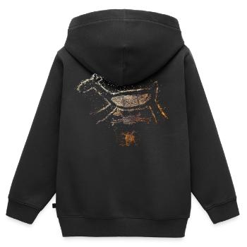 Rock Paintings - Kids Premium Organic Zip-up Hoodie - black - Back - AI Model Kid Male (0cm)