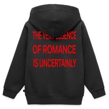 oscar wilde phrase - Sweat Premium à capuche zippé enfant bio - noir - Dos - AI Model Kid Male (0cm)
