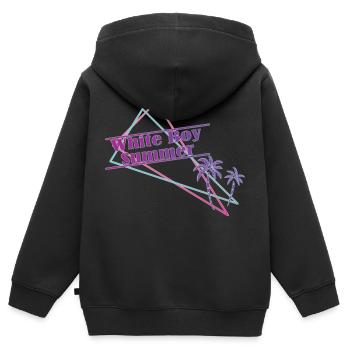 White Boy Summer Retro Lustig Shirt Ironisch USA - Kinder Premium Organic Zip Hoodie - Schwarz - Hinten - AI Model Kid Male (0cm)
