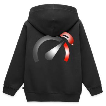 Comptoir BBQ - Sweat Premium à capuche zippé enfant bio - noir - Dos - AI Model Kid Male (0cm)