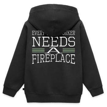americas love john carpenter tshirts - Kinder Premium Organic Zip Hoodie - Schwarz - Hinten - AI Model Kid Male (0cm)