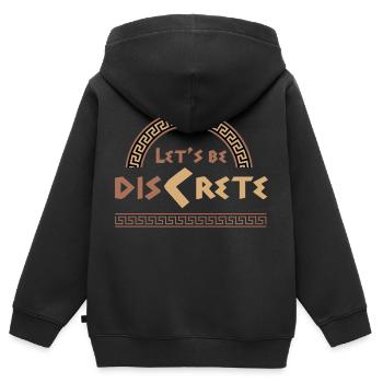 Antike Griechische Mythologie und Griechisches - Kinder Premium Organic Zip Hoodie - Schwarz - Hinten - AI Model Kid Male (0cm)