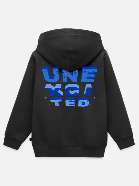 unexcited blue - Kinder Premium Organic Zip Hoodie - Schwarz