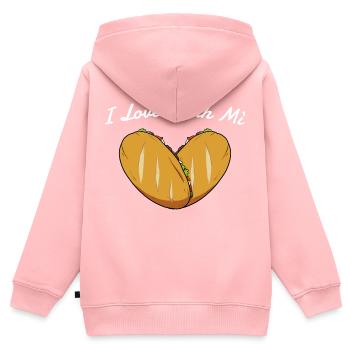 Vietnam Viet Banh Mi Brot Vietnamese I Geschenk - Kinder Premium Organic Zip Hoodie - Rosa - Hinten - AI Model Kid Female (0cm)