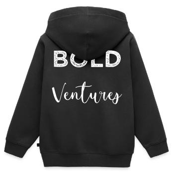 startup community statement birthday present - Kinder Premium Organic Zip Hoodie - Schwarz - Hinten - AI Model Kid Male (0cm)