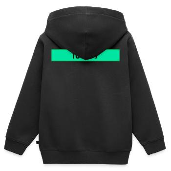 101097 - 10 octobre 1997 - 10.10.1997 - 10.10.97 - Sweat Premium à capuche zippé enfant bio - noir - Dos - AI Model Kid Male (0cm)