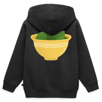Limes Bowl - Kids Premium Organic Zip-up Hoodie - black - Back - AI Model Kid Male (0cm)