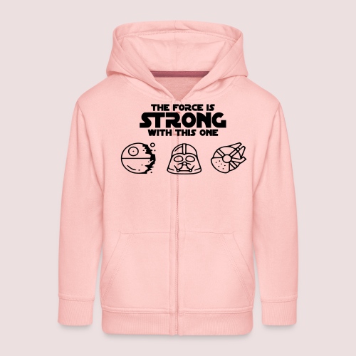 The force is strong with this one. - Kinder Premium Kapuzenjacke