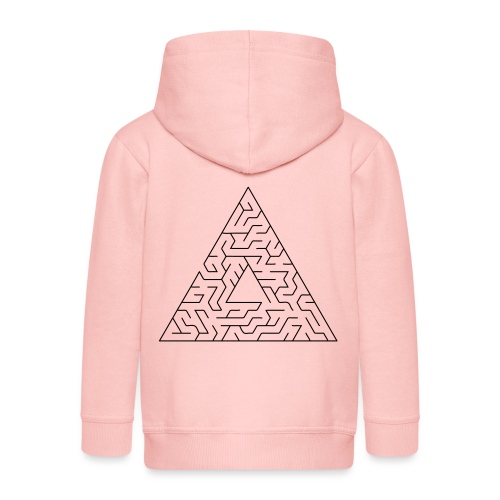 Triangle Maze - Kids' Premium Hooded Jacket
