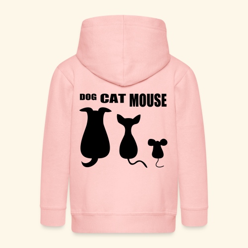 dog cat mouse - Kinder Premium Kapuzenjacke