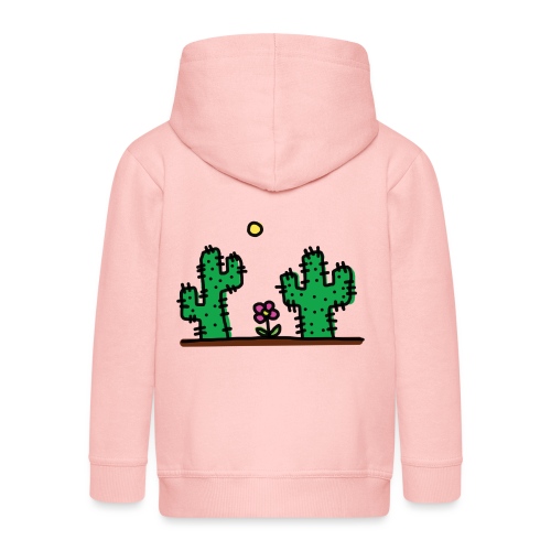 Cactus - Felpa con zip Premium per bambini
