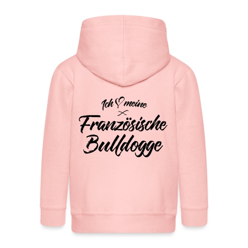 Ich liebe meine Französische Bulldogge - Kinder Premium Kapuzenjacke