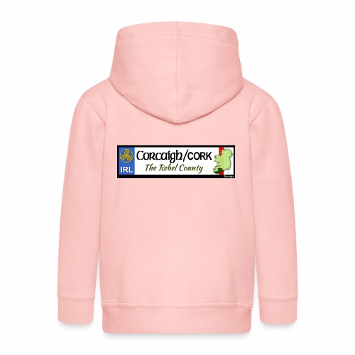 CO. CORK, IRELAND: licence plate tag style decal - Kids' Premium Hooded Jacket
