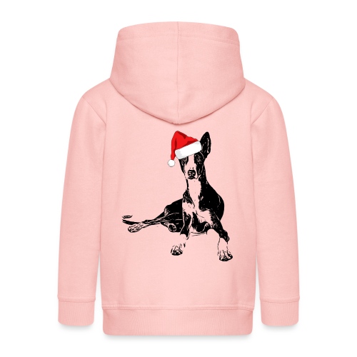 Weihnachten Podenco Hunde Geschenkidee - Kinder Premium Kapuzenjacke