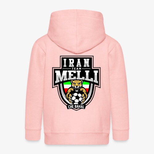 IRAN Team Melli - Rozpinana bluza dziecięca z kapturem Premium