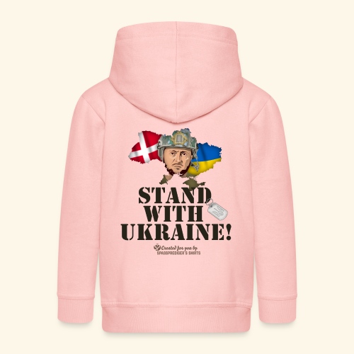 ukraine denmark zelensky - Kinder Premium Kapuzenjacke