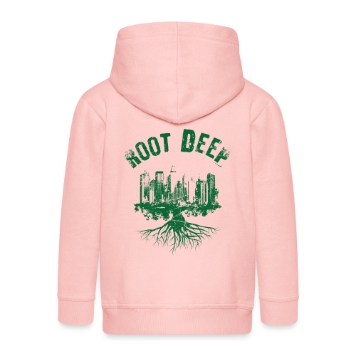 Root deep Urban grün - Kinder Premium Kapuzenjacke