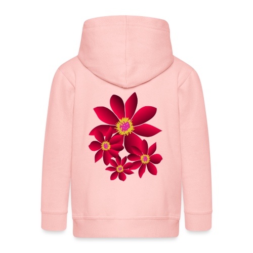 Blume, pink, Blüten, floral, Blumenwiese, blumig - Kinder Premium Kapuzenjacke