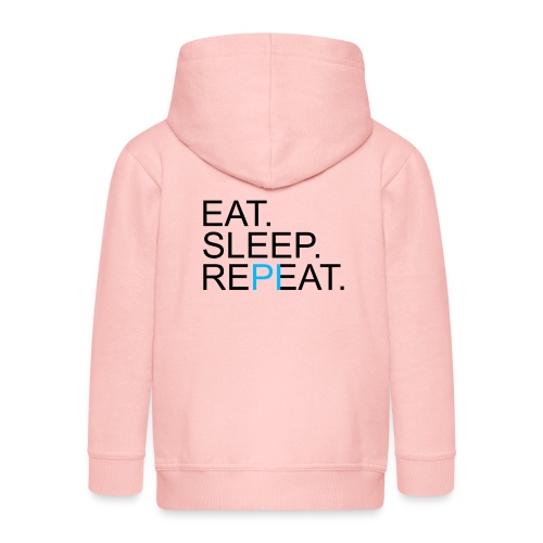 Eat Sleep Repeat PI Mathe Hell - Kinder Premium Kapuzenjacke