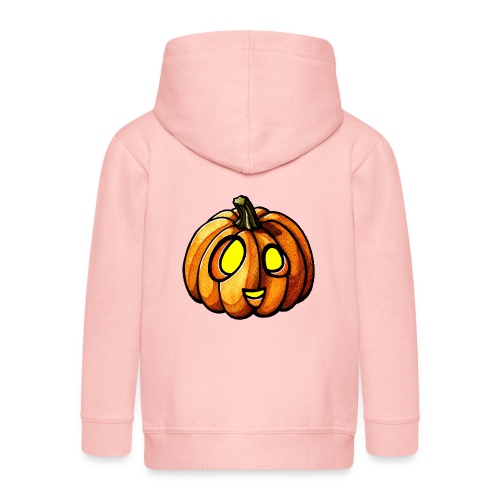 Pumpkin Halloween watercolor scribblesirii - Premium-Luvjacka barn