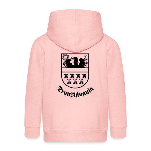 Siebenbürgen-Wappen Transylvania sw - Kinder Premium Kapuzenjacke