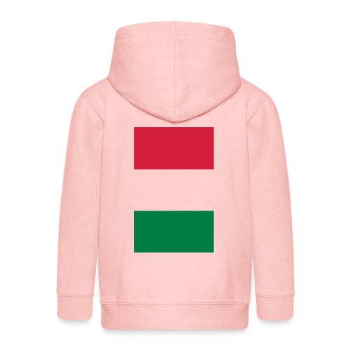 coque smartphone drapeau italie - Rozpinana bluza dziecięca z kapturem Premium