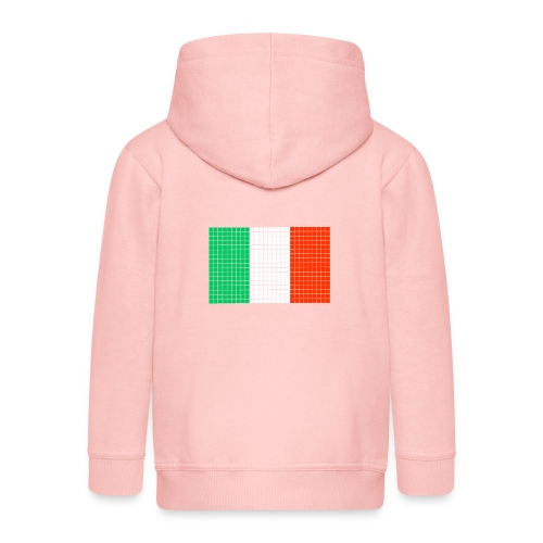 italian flag - Felpa con zip Premium per bambini