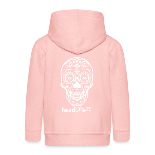 Skull & Logo white - Kinder Premium Kapuzenjacke