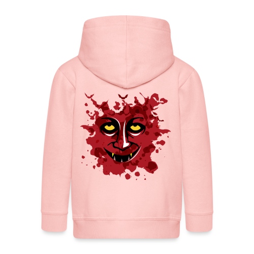 Bloody Vampire Face Halloween Fledermaus - Kinder Premium Kapuzenjacke