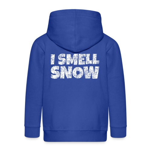 I Smell Snow Schnee, Weihnachten & Wintersport - Kinder Premium Kapuzenjacke