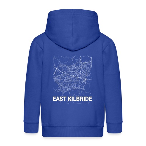 East Kilbride city map and streets - Kids' Premium Hooded Jacket