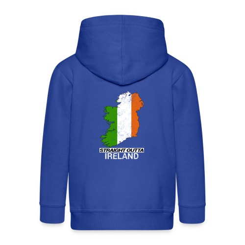 Straight Outta Ireland (Eire) country map flag - Kids' Premium Hooded Jacket