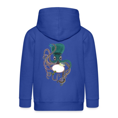 Octopus donkerblauw - Kinderen Premium jas met capuchon