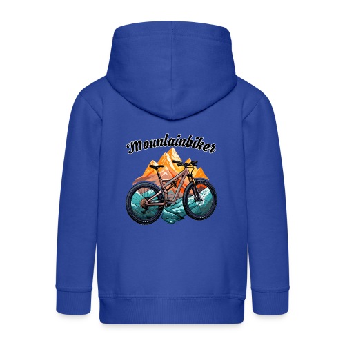 Mountainbike Fahrrad Spruch Mountainbiker - Kinder Premium Kapuzenjacke