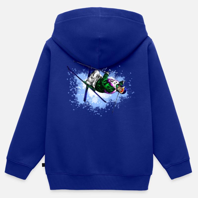Freestyle Ekologiczna dziecięca/nastolatkowa bluza premium z kapturem, zapinana na zamek REGULAR FIT