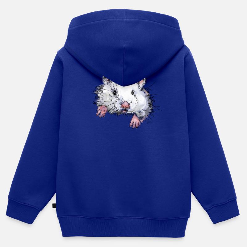 Hamster Kinder Premium Organic Zip Hoodie