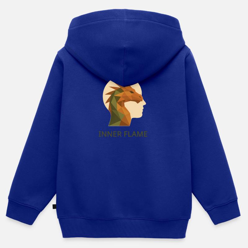 Inner Flame – Das Feuer in dir Kinder Premium Organic Zip Hoodie