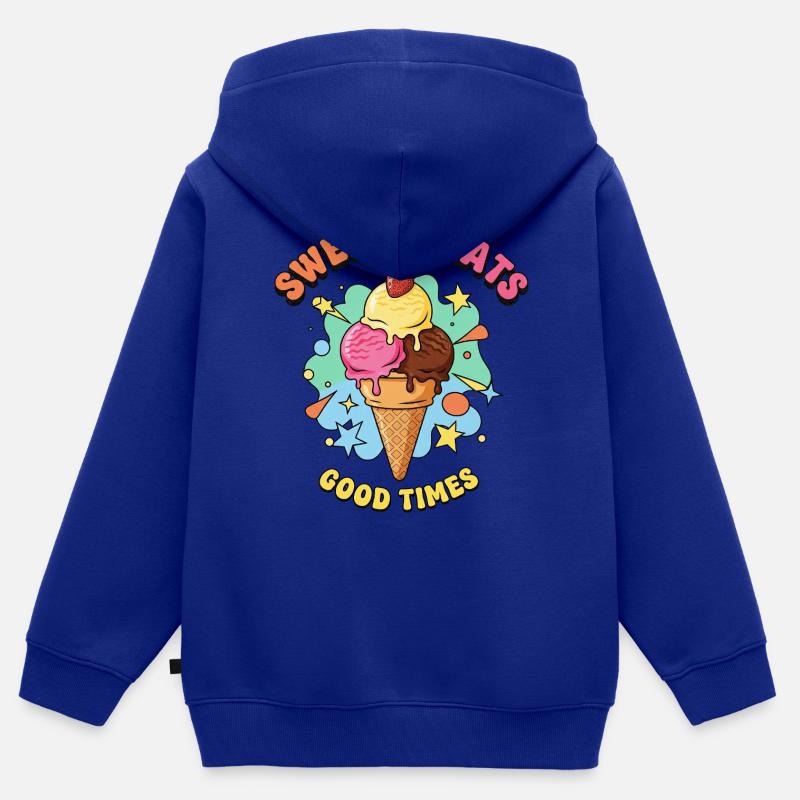 Douceurs Sweat Premium à capuche zippé enfant bio