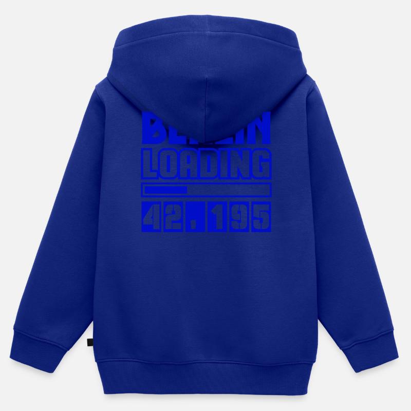 Berlin Loading Marathon  Kinder Premium Organic Zip Hoodie