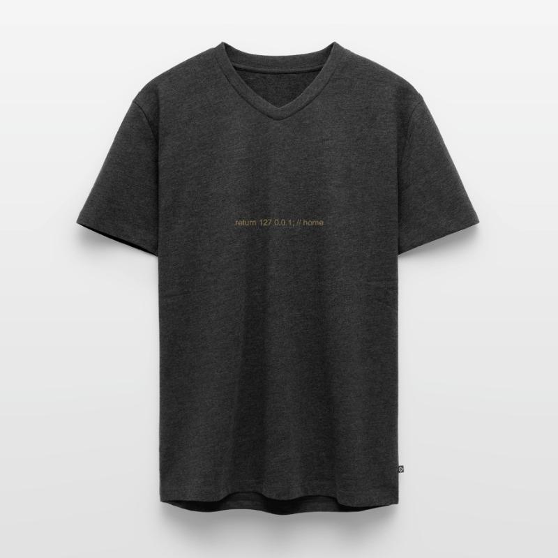 Programmierer Nerd IT Witz Developer Zuhause Männer Premium Bio T-Shirt mit V-Ausschnitt