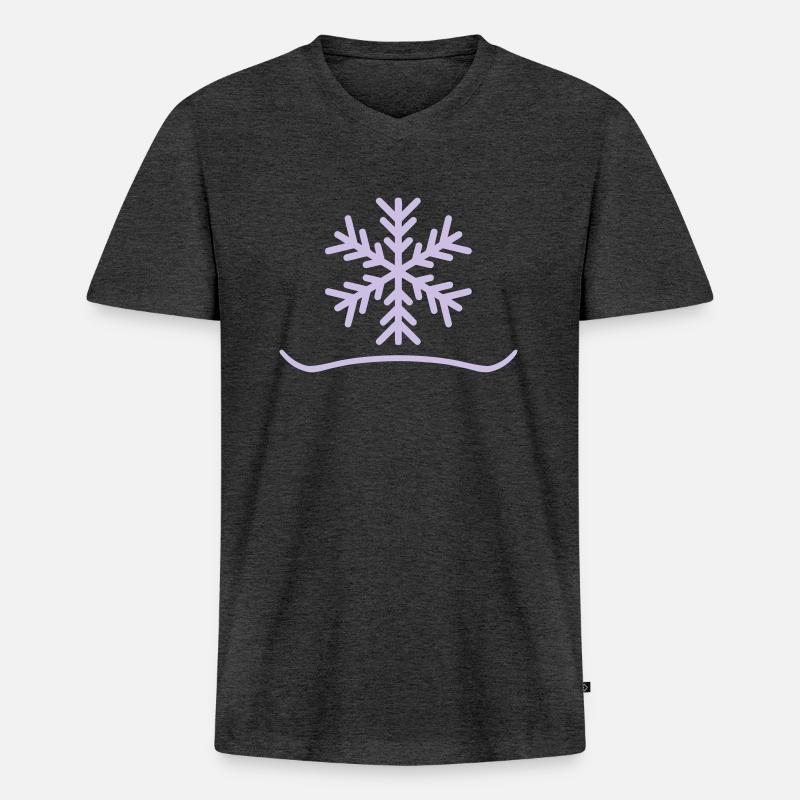 Snowboard Snow X Board - Männer Premium Bio T-Shirt mit V-Ausschnitt - undefined